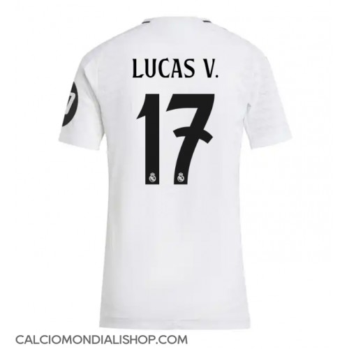 Maglie da calcio Real Madrid Lucas Vazquez #17 Prima Maglia Femminile 2024-25 Manica Corta